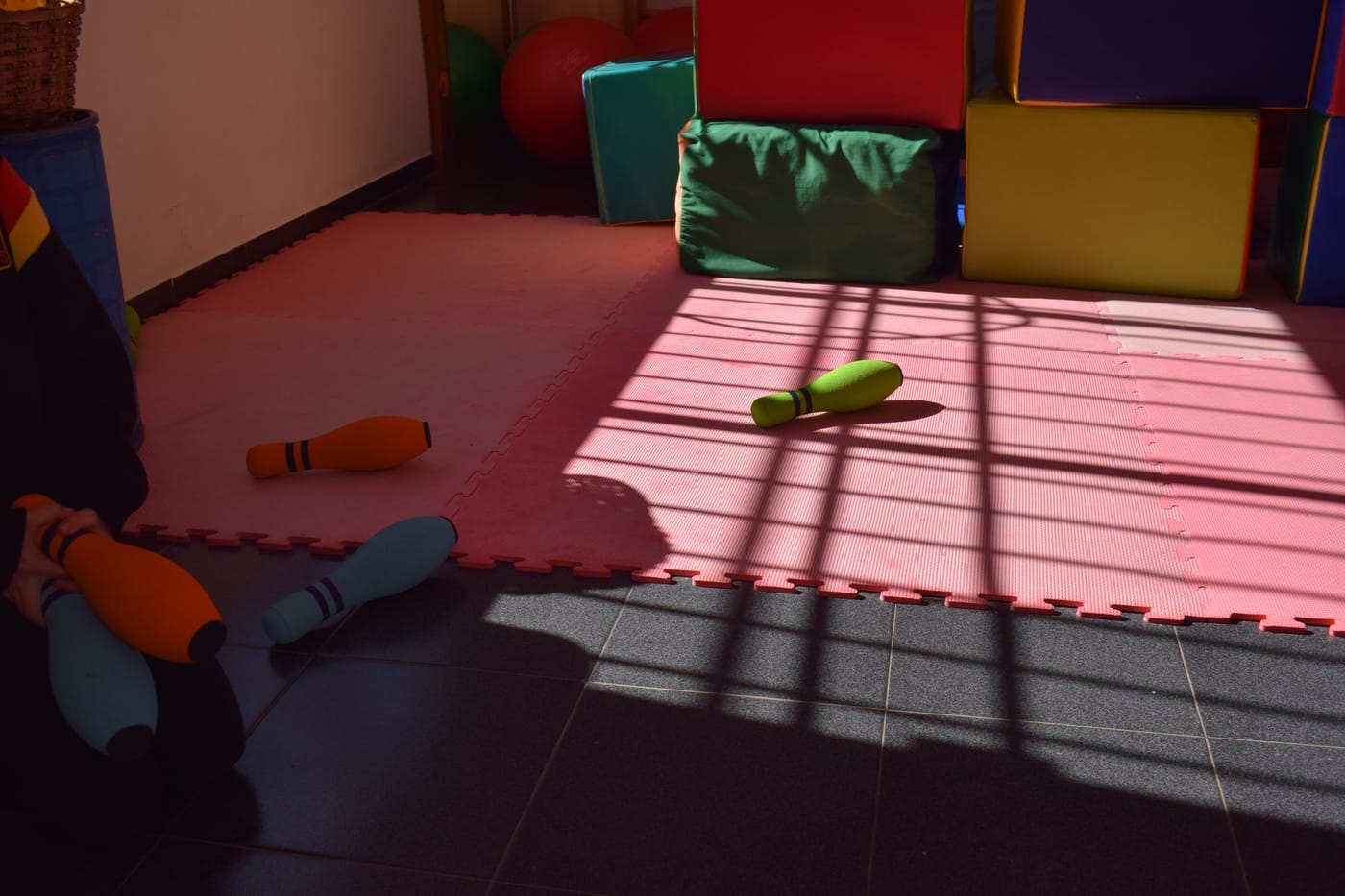Actividad de juego en el espacio de psicomotricidad